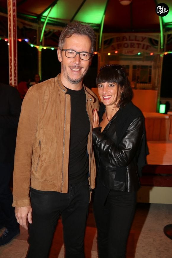 Jean-Luc Lemoine et Erika Moulet lors de la soirée organisée à l'occasion du 40e anniversaire de l'ACER au Musée des Arts forains à Paris, en France, le 20 septembre 2016. Photo de Jérôme Domine/ABACAPRESS.COM