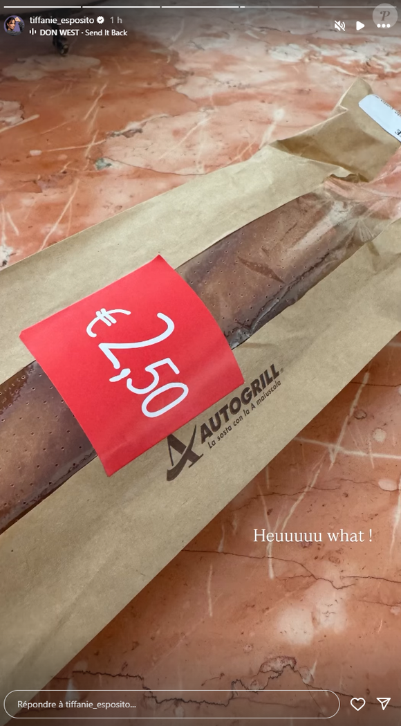 Tiffanie Esposito (Familles nombreuses) semble faire ses courses en Italie. Sur Instagram le 18 septembre 2025