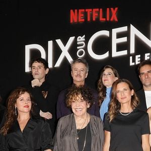 Ce jeudi 10 septembre 2026, Netflix met en ligne "Dix pour cent", un film réalisé par Émilie Noblet et tiré de la série française à succès. L'occasion pour les fans de la première heure de retrouver un casting cinq étoiles dont Camille Cottin.
Laure Calamy, Camille Cottin, Liliane Rovere, Gregory Montel, Laetitia Casta, Fanny Sidney, Thibault de Montalembert, Nicolas Maury et Vincent Macaigne à l'avant-première du film "Dix pour cent" à l'Olympia à Paris le 8 septembre 2026.
© Coadic Guirec