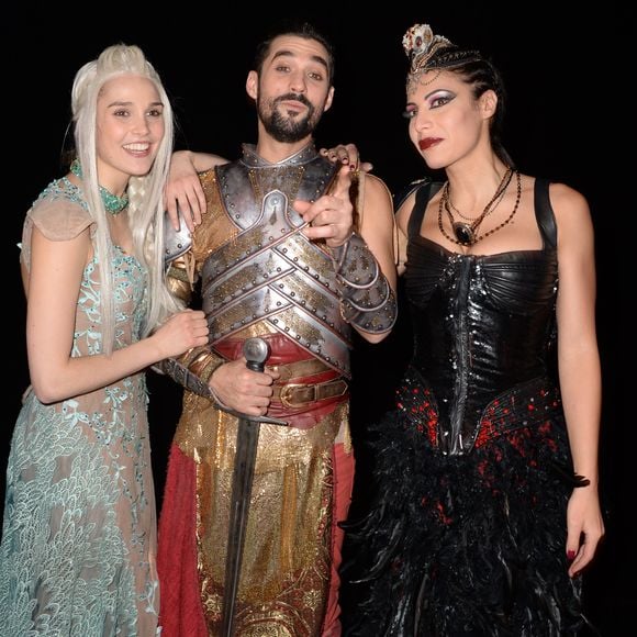 Camille Lou, Florent Mothe et Zaho lors de la dernière représentation parisienne de "La légende du roi Arthur" au Palais des Congrès à Paris, le 16 janvier 2016, avant une tournée dans toute la France courant 2016. © Veeren/Bestimage | 00285281