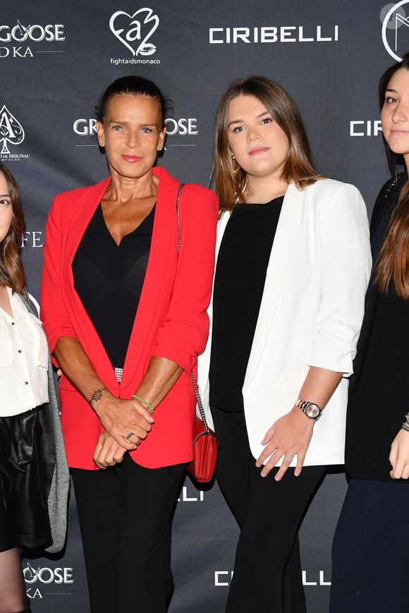 Exclusif - La princesse Stéphanie de Monaco et sa fille Camille Gottlieb durant la présentation officielle de l'association Be Safe dont la présidente est Camille Gottlieb au MK sur le port de Monaco le 10 novembre 2018.

© Bruno Bebert / Bestimage