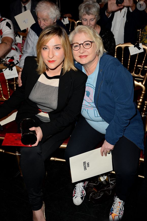 Marilou Berry et Josiane Balasko assistent au défilé de Jean-Paul Gaultier Automne-Hiver 2013/2014 dans le cadre de la Semaine de la mode Haute-Couture de Paris qui se tient au siège du créateur, à Paris, France, le 3 juillet 2013. Photo by Nicolas Briquet/ABACAPRESS.COM