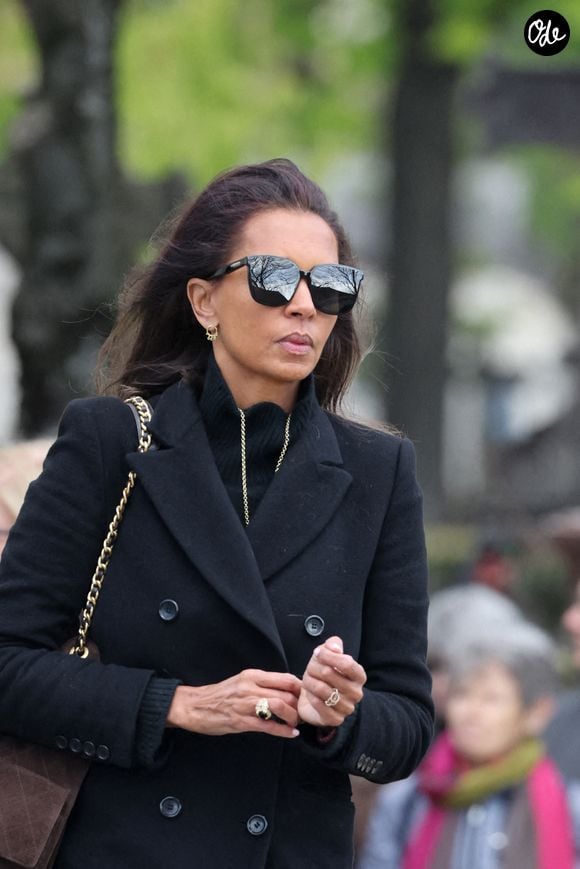Karine Le Marchand - Obsèques d’Isabelle Mergault à la Coupole du Père-Lachaise à Paris le 30 mars 2026. © Cyril Moreau - Dominique Jacovides / Bestimage