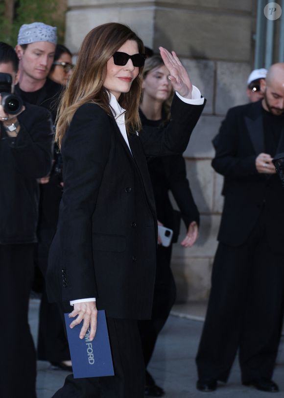 Chiara Mastroianni arrive au défilé Tom Ford Collection Femme Prêt-à-Porter Printemps/Eté 2026 lors de la Fashion Week de Paris (PFW) a Paris, France, le 1 Octobre 2025. 
© Denis Guignebourg/Bestimage