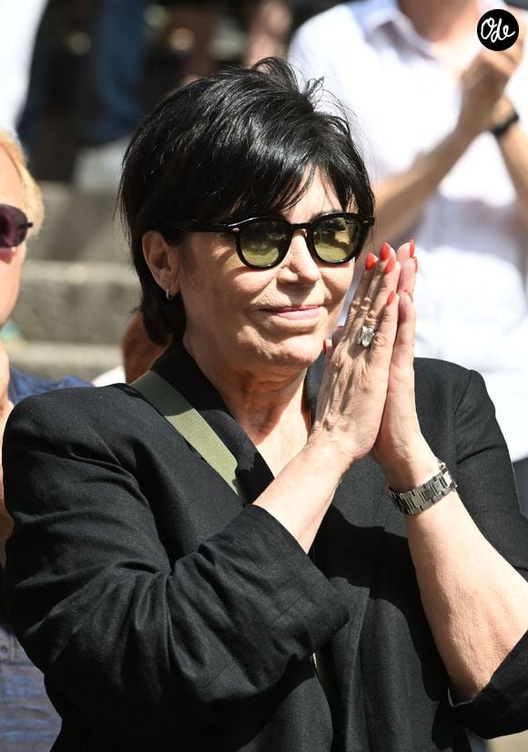 Liane Foly - Obsèques de la chanteuse et pianiste française Marie-Paule Belle, en l'église Saint-Roch à Paris le 3 aout 2026. © Agence / Bestimage