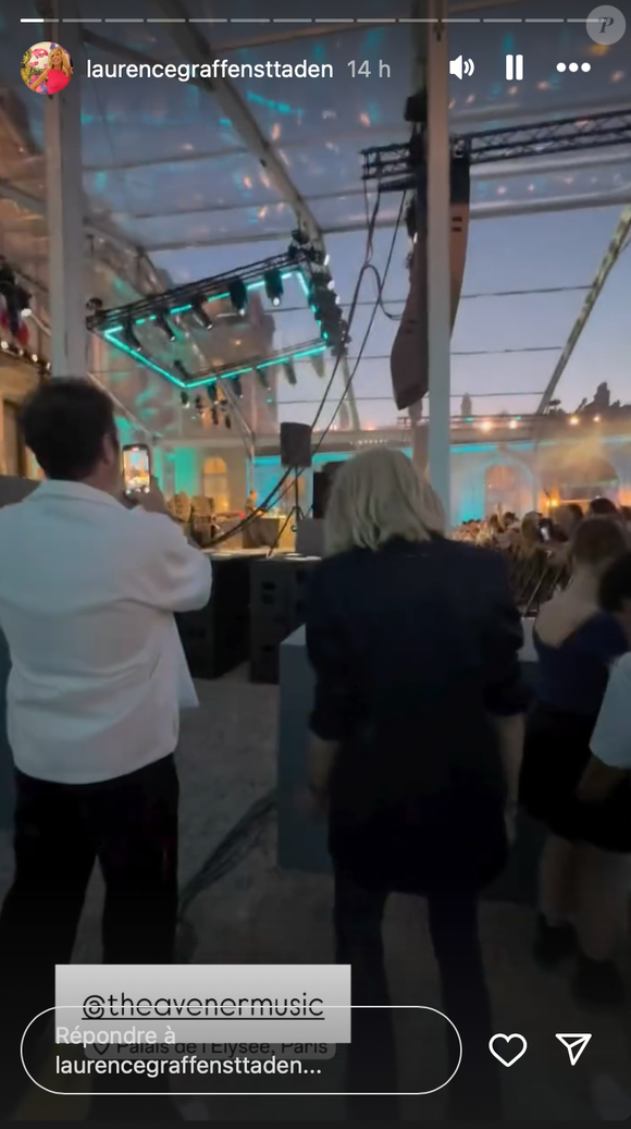 Sa fille Laurence Graffenstadden n’a pas manqué de partager l’instant sur Instagram, immortalisant sa mère en pleine euphorie musicale...

Story Instagram de @laurencegraffensttaden datant du vendredi 20 juin 2025.