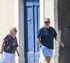 Exclusif - Elyette Boudou "Mamie Rock" (qui fêtera ses 89 ans le 5 juillet prochain) et André Boudou -  Laeticia Hallyday sort d'un déjeuner en famille à Marseillan le 2 juillet 2024.