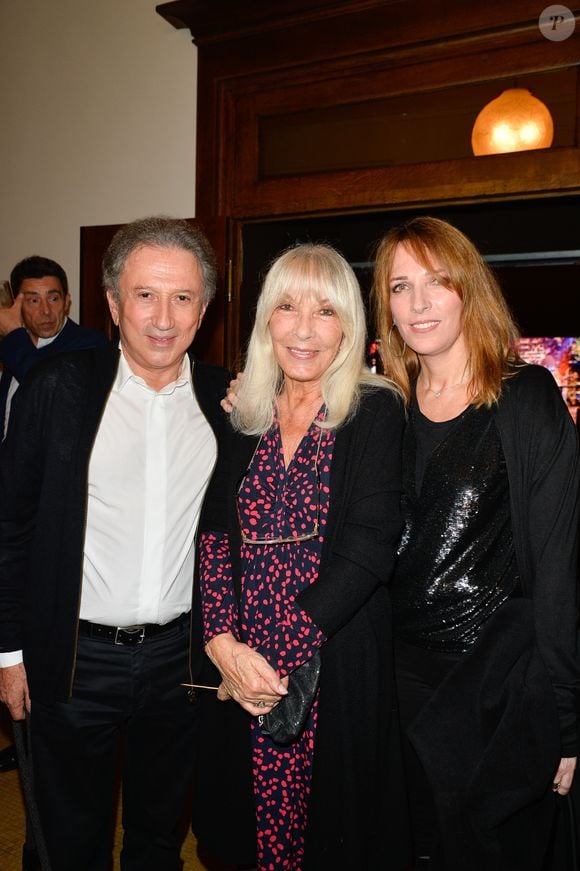 Semi-exclusif - Michel Drucker avec sa femme Dany Saval et sa belle-fille Stéphanie (Stéfanie) Jarre - Inauguration du théâtre de la Tour Eiffel à Paris le 16 octobre 2017. © Coadic Guirec/Bestimage