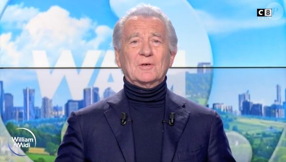 William Leymergie aux commandes d'un nouveau numéro de "William à midi" sur C8 ce lundi 24 février 2025 (Capture d'écran).