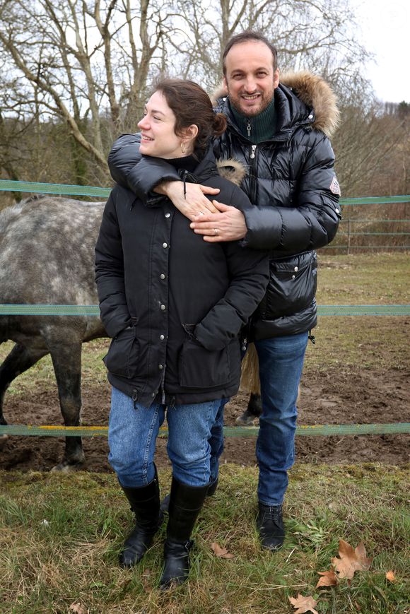 Exclusif - Emilie Dequenne et son mari Michel Ferracci sont à l'affiche du film de Vincent Lannoo "A l'intérieur". C'est le premier film où un couple à la ville joue également un couple à l'écran. Angoulême le 12 Mars 2018. Patrick Bernard-Jean-Marc Lhomer/ Bestimage