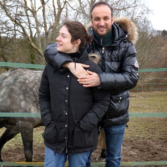 Exclusif - Emilie Dequenne et son mari Michel Ferracci sont à l'affiche du film de Vincent Lannoo "A l'intérieur". C'est le premier film où un couple à la ville joue également un couple à l'écran. Angoulême le 12 Mars 2018. Patrick Bernard-Jean-Marc Lhomer/ Bestimage