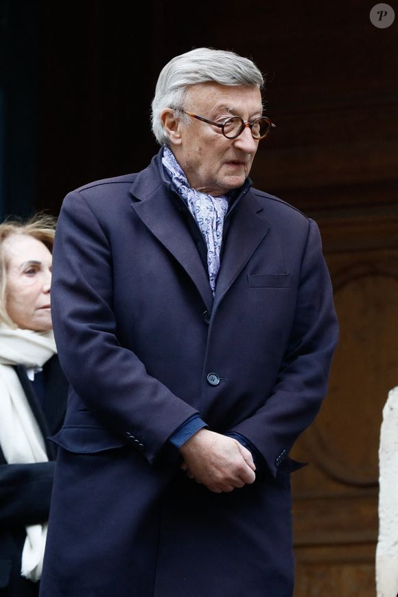 Olivier Lejeune aux obsèques de Jacques Collard en l'église Saint Roch à Paris, le 6 avril 2023.

Photo : Christophe Clovis / Bestimage