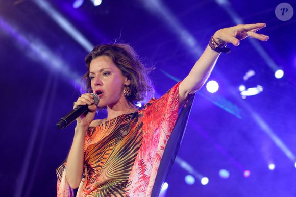 Exclusif - Tina Arena - Festival "Tout le monde chante contre le cancer" à Villefranche-de-Rouergue le 04 juillet 2015. Christophe Clovis / Bestimage