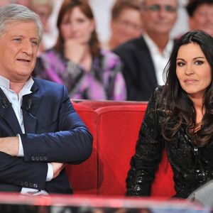 Patrick Sébastien et sa compagne Nana - enregistrement de l'émission "Vivement Dimanche" © Guillaume Gaffiot /Bestimage