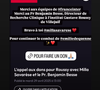 Sur son compte Instagram, l’actrice belge a parlé de l’appel aux dons contre le cancer qu’elle a fait pour l'institut Gustave Roussy