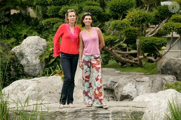 Archives - Bénédicte Delmas et Adeline Blondieau - Photocall de la série ''Sous le Soleil'' pendant Festival de Télévision de Monte-Carlo, le 1er juillet 2005. © Frédéric Piau/Bestimage