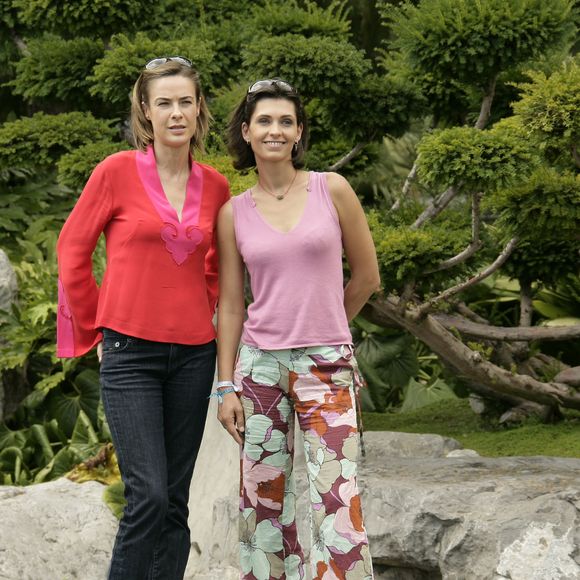 Archives - Bénédicte Delmas et Adeline Blondieau - Photocall de la série ''Sous le Soleil'' pendant Festival de Télévision de Monte-Carlo, le 1er juillet 2005. © Frédéric Piau/Bestimage
