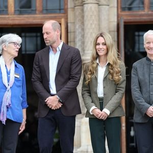 Le Prince William et Kate Middleton, le Prince et la Princesse de Galles, visitent les jardins nouvellement transformés du Musée d'histoire naturelle de Londres. © Lock Stephen/I-Images/ABACA