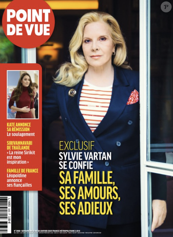 Couverture du magazine Point de vue du mercredi 22 janvier 2025 avec Sylvie Vartan.