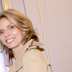 Sylvie Tellier à la 150 ème du spectacle "Tombé du ciel" de Jeanfi Janssens à la Comédie des Champs Elysées à Paris le 13 février 2025. 

© Cédric Perrin / Bestimage