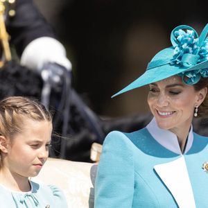 La princesse Catherine (Catherine "Kate" Middleton, princesse de Galles), la princesse Charlotte (La princesse Charlotte de Galles), la parade officielle d'anniversaire du roi Charles, The King's Birthday Parade 2025 (Trooping the Colour) à Londres, Royaume-Uni, le 14 juin 2025. ( DANA-No : 02619883 ) © Dana Press / Bestimage