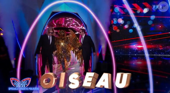 L'Oiseau dans Mask Singer, capture d'écran TF1