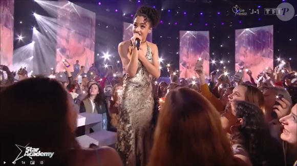 Dans cette vidéo, on entend TAYC appeler Candice : "Sa plus grande fierté". Un beau compliment pour la jeune artiste qui démarre tout juste sa carrière.

Candice, "Star Academy".

Photo : TF1