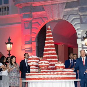 Ben Sylvester Strautmann, Princesse Alexandra de Hanovre, Andrea Casiraghi, Tatiana Santo Domingo, Charlotte Casiraghi, Louis Ducruet, Marie Ducruet, Melanie Antoinette de Massy, Le prince Albert II de Monaco, la princesse Gabriella de Monaco, la princesse Charlène de Monaco, le prince Jacques de Monaco et la princesse Caroline de Hanovre assistent à la célébration des 20 ans de règne du prince Albert II de Monaco, le 19 juillet 2025 à Monaco. Photo by David NIVIERE/ABACAPRESS.COM