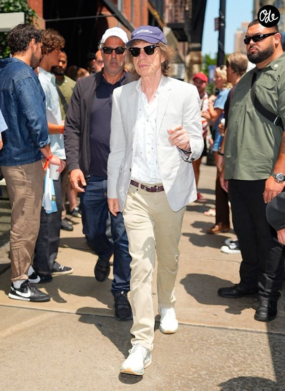 Mick Jagger et sa jeune compagne Melanie Hamrick à New York. 

© Bestimage