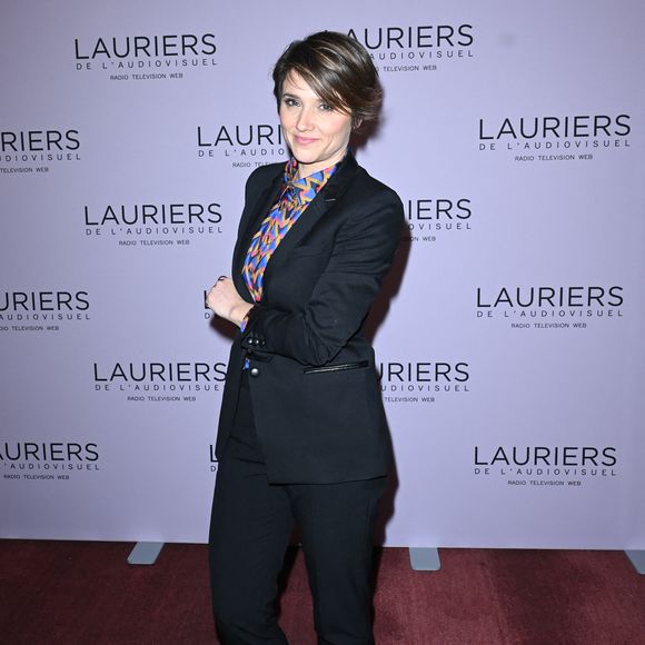 Mélanie Taravant - 28ème cérémonie des Lauriers de l'Audiovisuel au théâtre Marigny à Paris le 20 février 2023. Elle sera diffusée en différé sur TV5 Monde, pour la deuxième année consécutive, le 22 février. Dix-sept lauriers ont été décernés.
 © Coadic Guirec/Bestimage