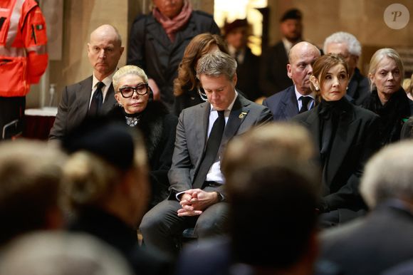 Le prince Dimitri de Yougoslavie, Le prince Serge de Yougoslavie, La princesse Elena de Yougoslavie, Marina Ricolfi Doria, Le prince Emmanuel-Philibert de Savoie, La princesse Clotilde Courau de Savoie, La princesse Vittoria de SavoieMarina Ricolfi Doria, Le prince Emmanuel-Philibert de Savoie, La princesse Clotilde Courau de Savoie - La cérémonie funéraire de Victor Emmanuel de Savoie, fils du dernier roi d'Italie, en la cathédrale Saint-Jean-Baptiste de Turin, le 10 février 2024. SGP / BESTIMAGE