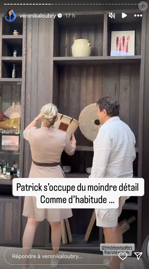 Véronika Loubry immortalise sa venue dans le prestigieux hôtel de Patrick Bruel - Capture d'écran Instagram - Juillet 2025).