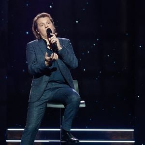 Exclusif - Bénabar (Bruno Nicolini) lors de l'enregistrement de l'émission "Laurent Gerra, l'anniversaire événement" présentée par S.Bern et qui sera diffusée le 7 juin 2025 sur France 2, au théâtre Marigny, à Paris, France, le 28 avril 2025. © Clovis-Moreau/Bestimage