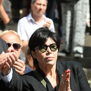 Liane Foly - Obsèques de la chanteuse et pianiste française Marie-Paule Belle, en l'église Saint-Roch à Paris le 3 aout 2026. © Agence / Bestimage
