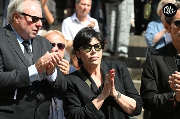 Liane Foly - Obsèques de la chanteuse et pianiste française Marie-Paule Belle, en l'église Saint-Roch à Paris le 3 aout 2026. © Agence / Bestimage