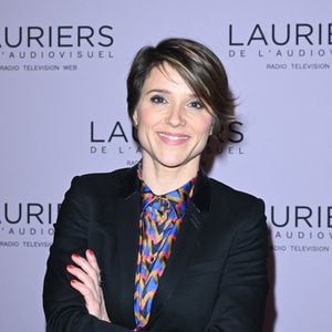 Mélanie Taravant - 28ème cérémonie des Lauriers de l'Audiovisuel au théâtre Marigny à Paris le 20 février 2023. Elle sera diffusée en différé sur TV5 Monde, pour la deuxième année consécutive, le 22 février. Dix-sept lauriers ont été décernés.
 © Coadic Guirec/Bestimage