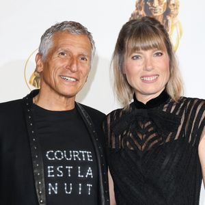 Mélanie Page et Nagui à la 35ème cérémonie des Molières aux Folies Bergère à Paris le 6 mai 2024. 

© Coadic Guirec / Bestimage