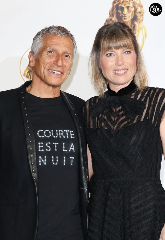 Mélanie Page et Nagui à la 35ème cérémonie des Molières aux Folies Bergère à Paris le 6 mai 2024. 

© Coadic Guirec / Bestimage