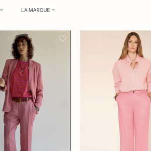 Comptez en moyenne entre 160 euros et 200 euros pour la veste de blazer fluide, environ 100 euros à 130 euros pour le pantalon ample assorti, et près de 90 euros pour le gilet d'homme sans manches.

Les tailleurs sur le site MKT