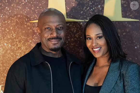 Harry Roselmack et Jennifer Galap assistent à la projection spéciale de Gladiator II à Paris au Pathe Palace à Paris, France, le 10 novembre 2024. Photo par Aurore Marechal/ABACAPRESS.COM