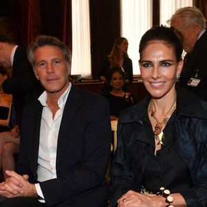 Emmanuel-Philibert de Savoie et Adriana Abascal au Concert pour la Paix d'Omar Harfouch. Rome, Palais Montecitorio Salle de la Reine "Concert pour la Paix - Omar Harfouch au Parlement Italien". Italie, Rome le 29 avril 2025. Photo par IPA/ABACAPRESS.COM