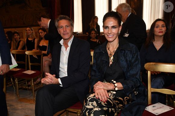 Emmanuel-Philibert de Savoie et Adriana Abascal au Concert pour la Paix d'Omar Harfouch. Rome, Palais Montecitorio Salle de la Reine "Concert pour la Paix - Omar Harfouch au Parlement Italien". Italie, Rome le 29 avril 2025. Photo par IPA/ABACAPRESS.COM