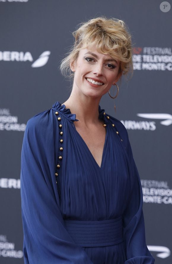 Sara Mortensen sur le tapis rouge du photocall de la cérémonie d'ouverture du 62ème Festival de Télévision de Monte-Carlo, à Monaco, le 16 juin 2023. © Denis Guignebourg/BestImage