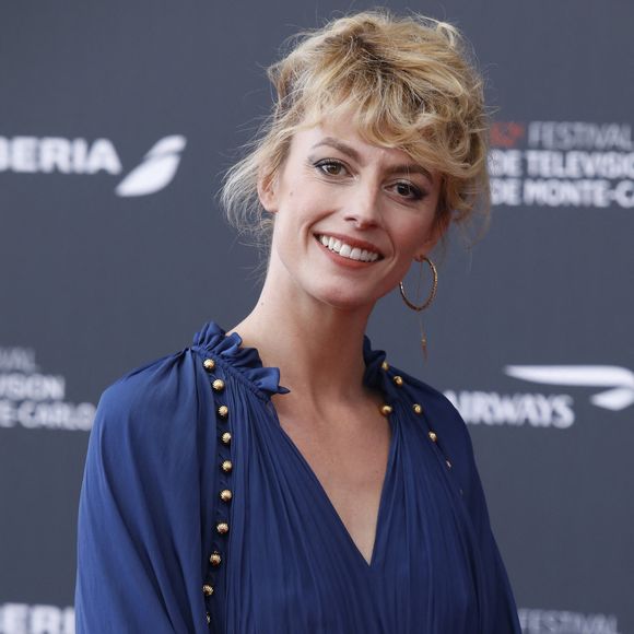 Sara Mortensen sur le tapis rouge du photocall de la cérémonie d'ouverture du 62ème Festival de Télévision de Monte-Carlo, à Monaco, le 16 juin 2023. © Denis Guignebourg/BestImage