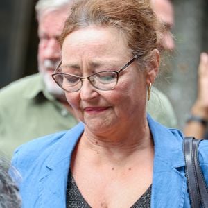 Catherine Frot aux obsèques de Dominique Frot au cimetière du Père Lachaise à Paris, France, le 21 août 2026. © enis Guignebourg/Bestimage