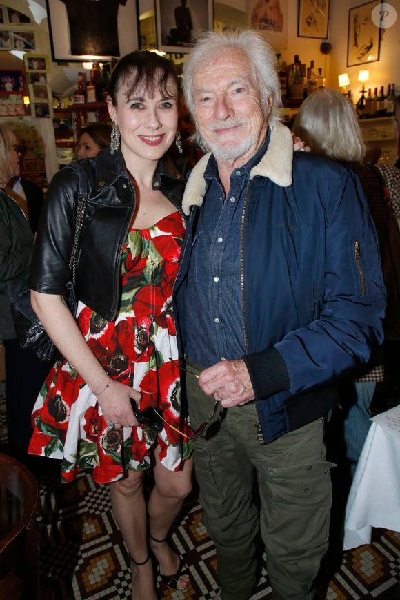 Exclusif - Hugues Aufray et sa femme Muriel Aufray - Mischa Aznavour invite les Amis de son père pour célébrer le 100 ème Anniversaire de la naissance de Charles Aznavour ; au restaurant « Gourmet des Ternes » à Paris, France, le 22 Mai 2024.  © Bertrand Rindoff / Bestimage