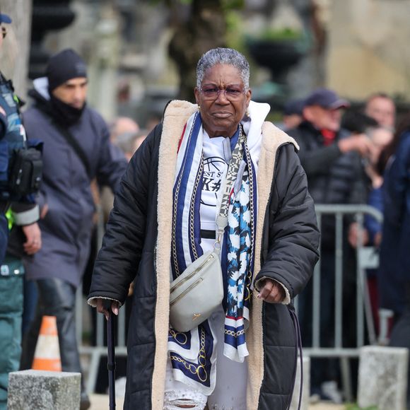 Firmine Richard - Obsèques d'Isabelle Mergault à la Coupole du Père-Lachaise à Paris le 30 mars 2026. © Cyril Moreau - Dominique Jacovides / Bestimage