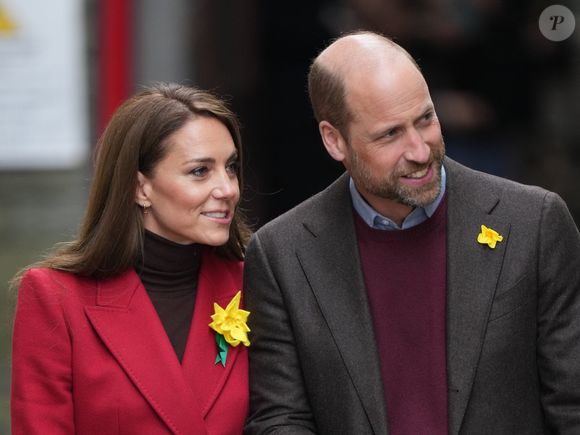 Le prince William et Kate Middleton visitent le marché de Pontypridd, le 26 février 2025.

Photo : Julien Burton / Bestimage