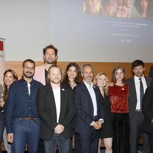 Exclusif - François Berleand, Eric Antoine, Juliette Paquin, David Larramendy Catherine Vautrin, Camille Lacourt - Avant-première su documentaire "Santé mentale, briser le tabou" dans l'Amphithéâtre Laroque au Ministère du Travail à Paris le 15 avril 2025. © Marc Ausset-Lacroix/Bestimage