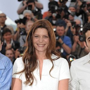 Melvil Poupaud, Chiara Mastroianni et Laurent Capelluto assistent au photocall de 'Un Conte de Noel' lors du 61ème Festival de Cannes à Cannes, France, le 15 mai 2008. Photo Hahn-Nebinger-Orban/Abaca